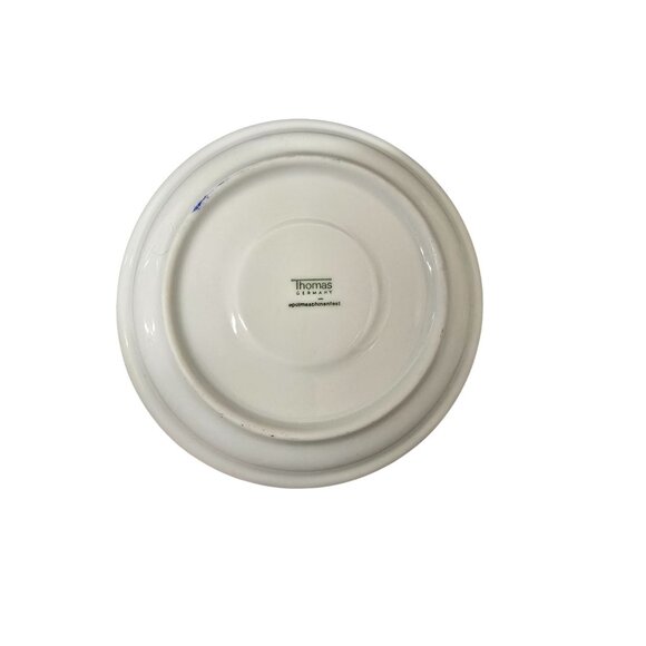 Thomas Germany Speedway 2 cups & 2 Saucers Black & Yellow Checkered Band Design - Picture 4 of 7